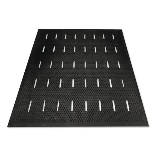 Free Flow Comfort Utility Floor Mat, 36 X 48, Black