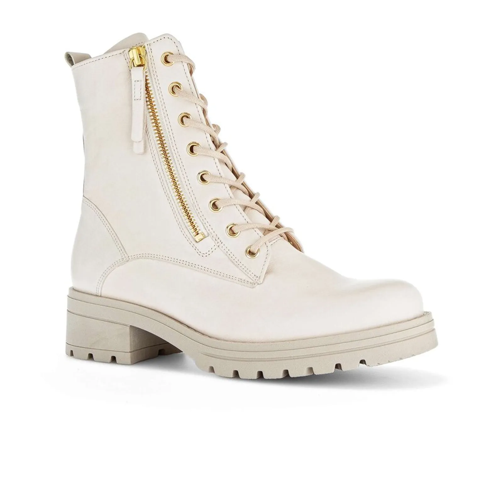 Gabor 52.785.52 Combat Zip Boot (Women) - Ivory