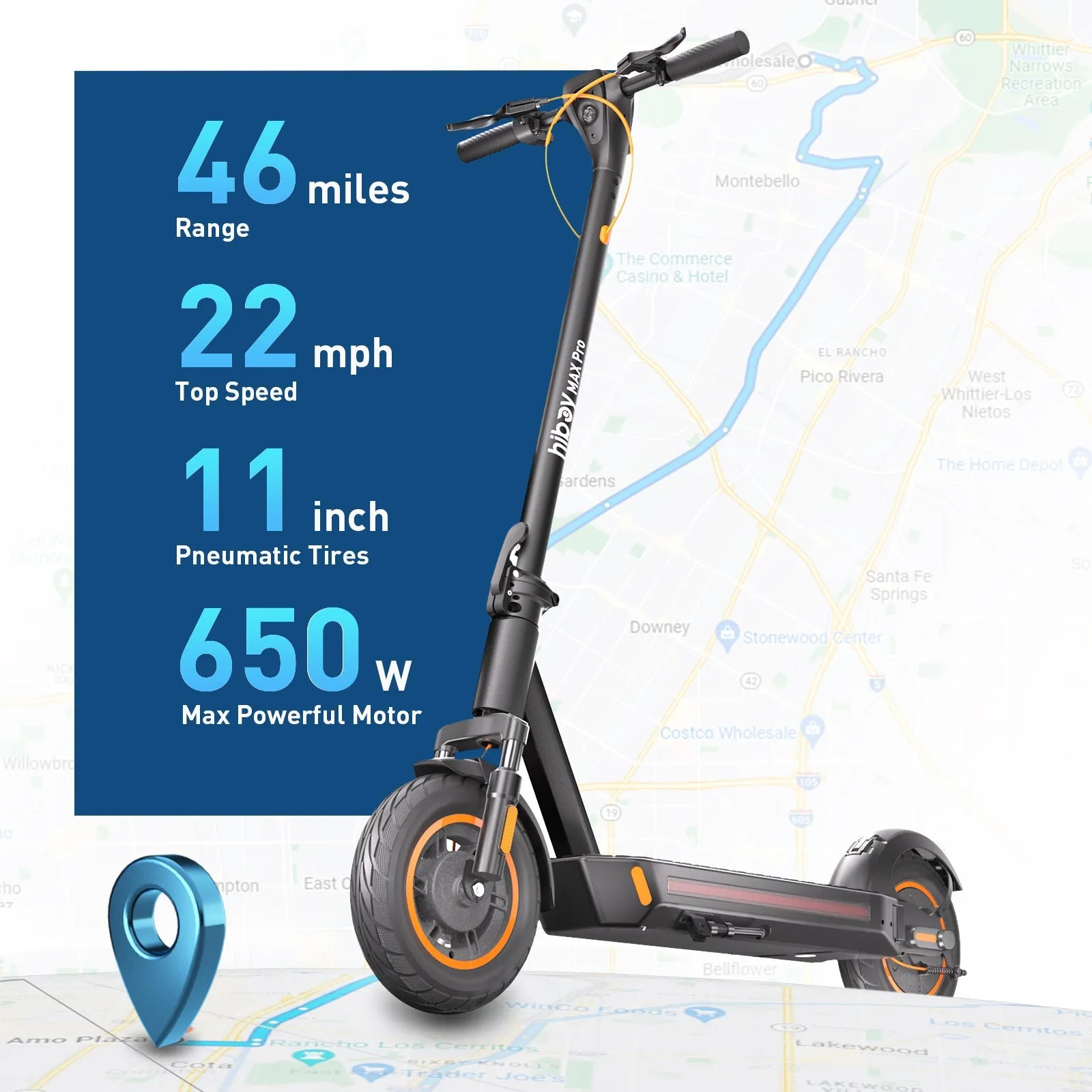 Hiboy MAX Pro 48V/15Ah 650W Electric Scooter