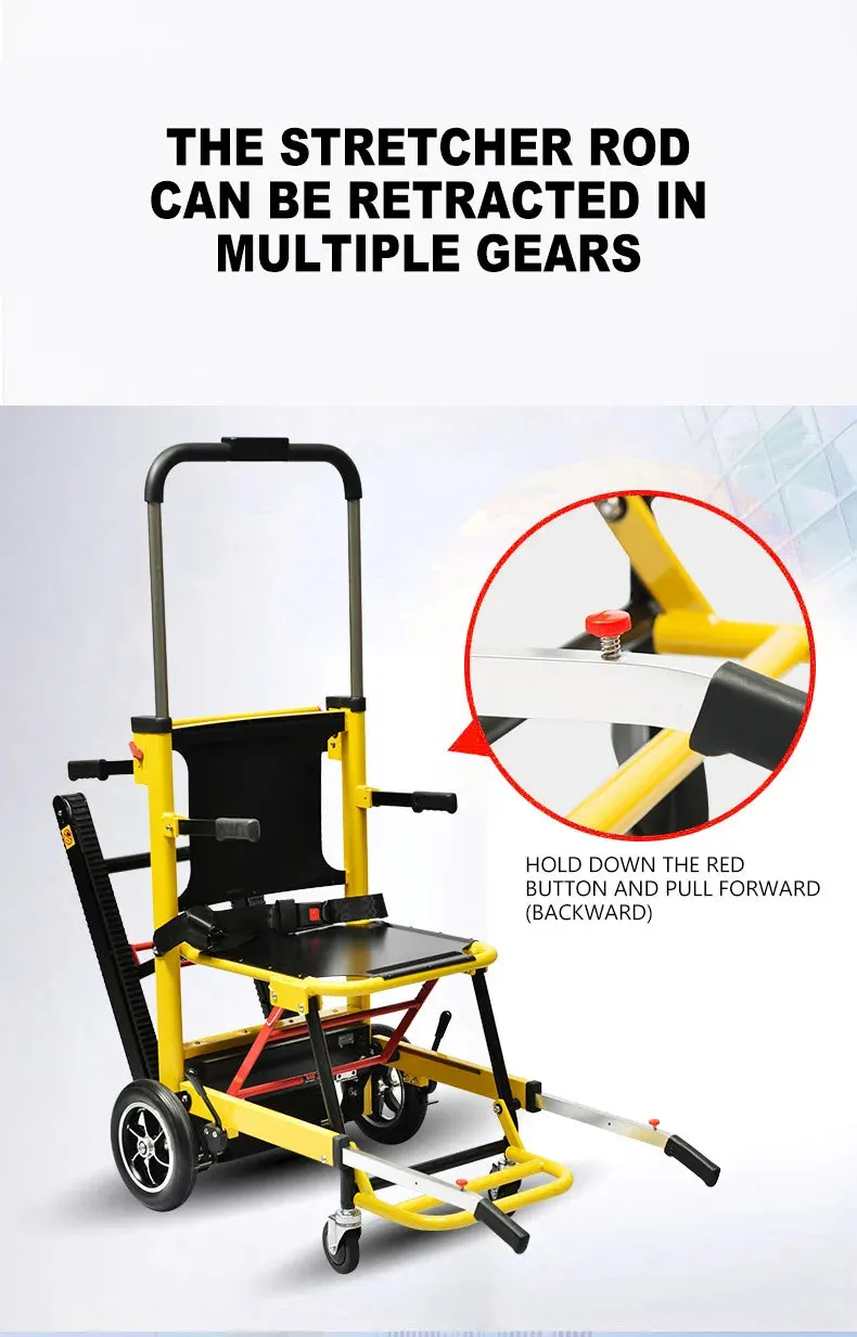 High-Capacity Electric Climbing Wheelchair - Portable Stair Climbing Solution for Elderly and Disabled