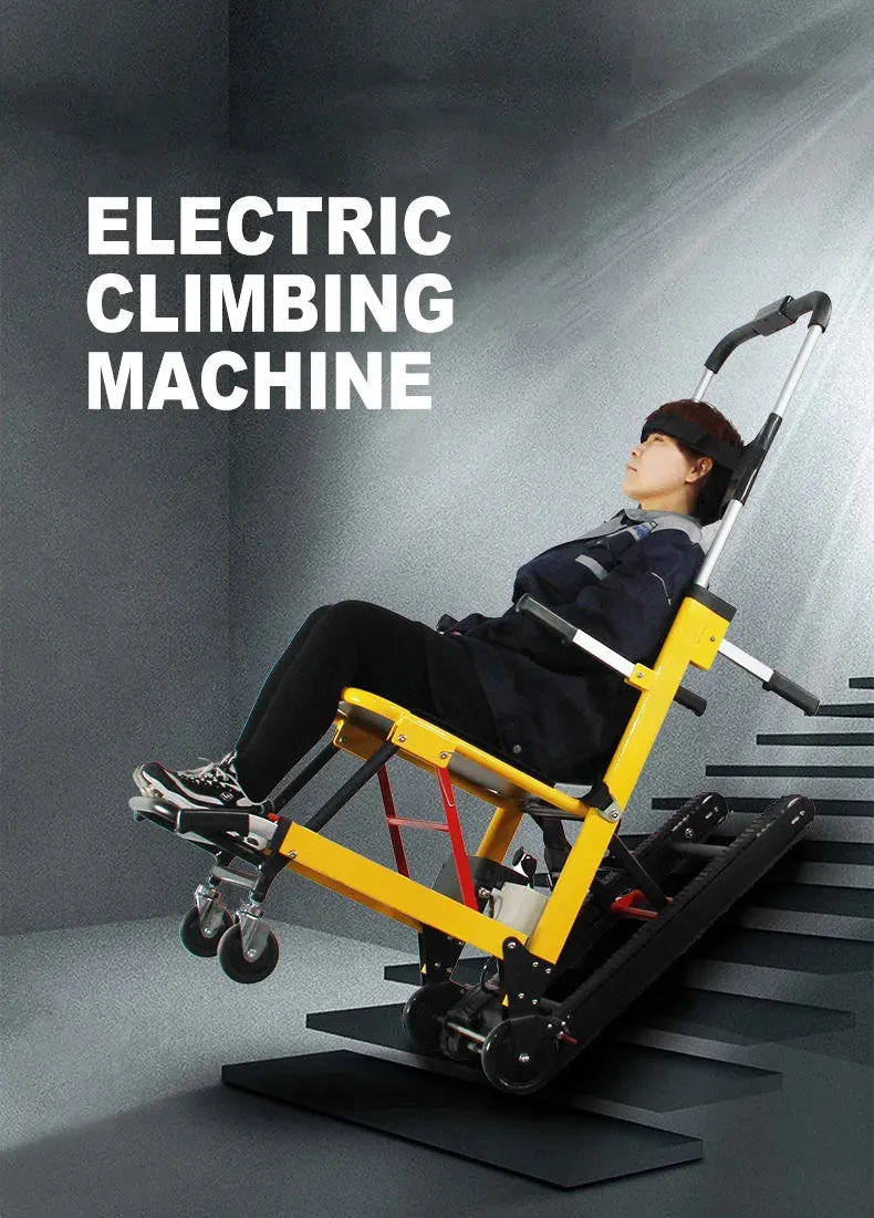 High-Capacity Electric Climbing Wheelchair - Portable Stair Climbing Solution for Elderly and Disabled