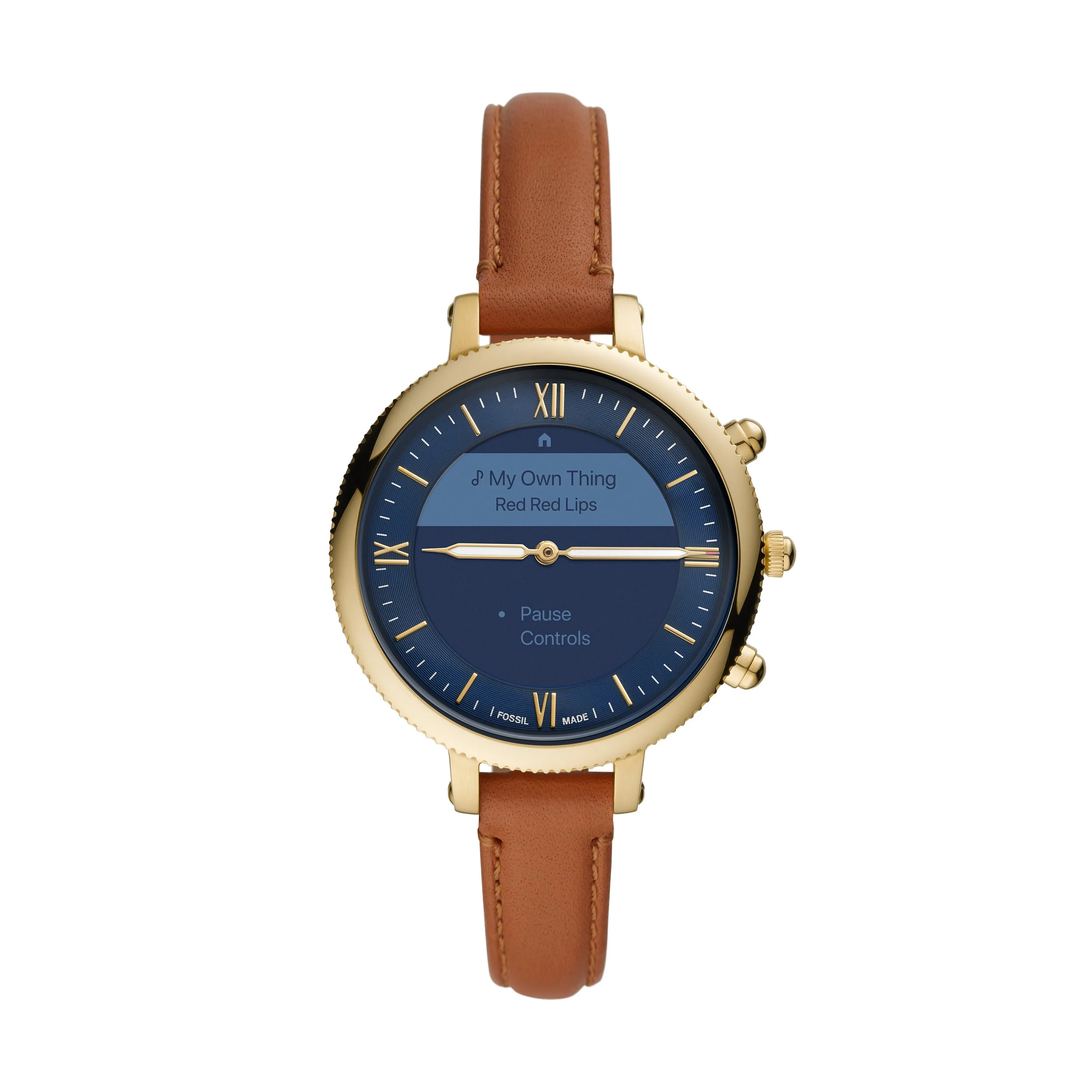 Hybrid Smartwatch HR Monroe Luggage Leather