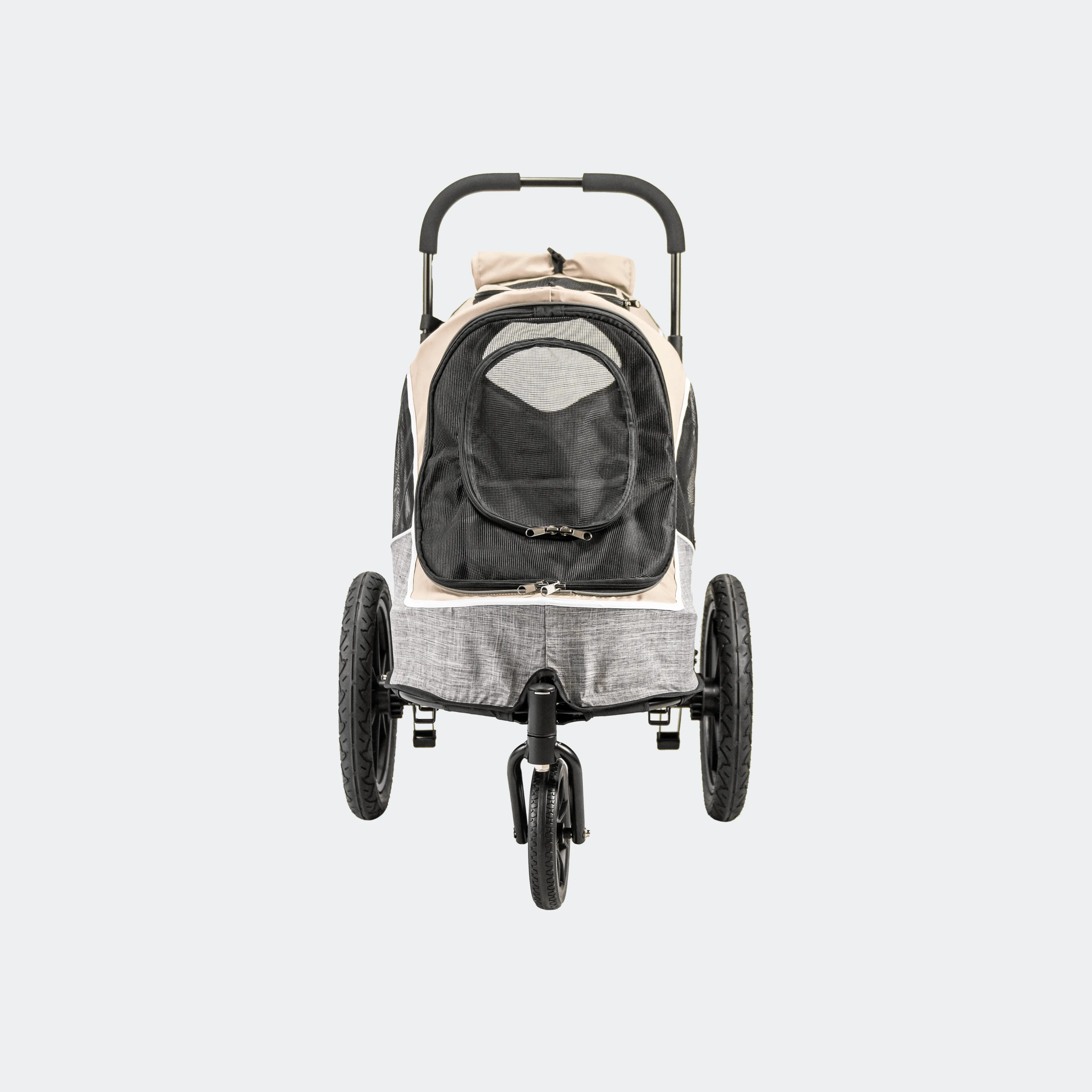 Innopet® Sporty Evolution V2.0 Dog Bike Trailer & Pram with Free Rain Cover | Latte