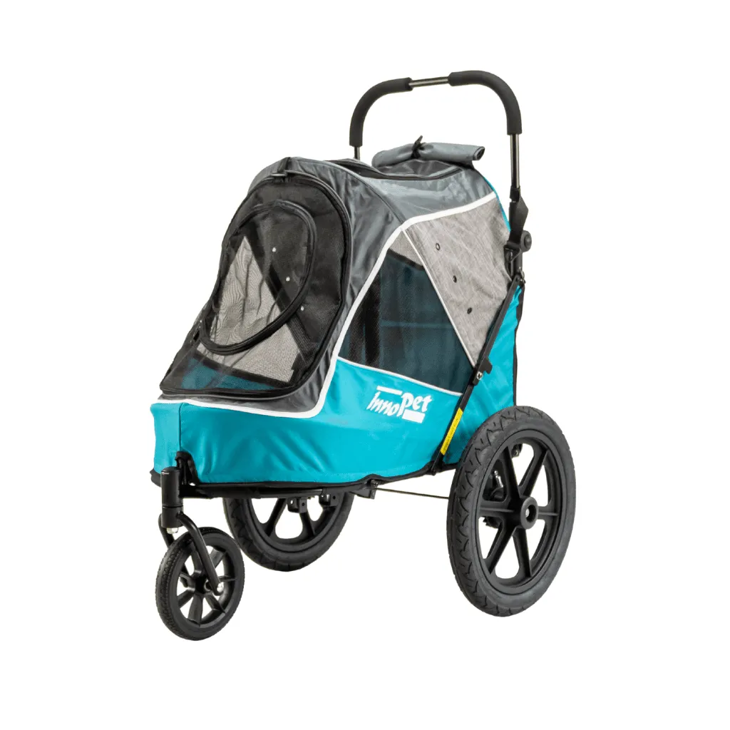 Innopet® Sporty Evolution V2.0 Dog Pram & Bike Trailer with Free Rain Cover | Ocean Blue | New