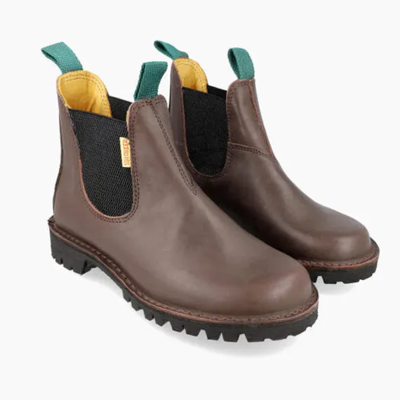 Jim Green Leather Brown Chelsea Stock Man Boot