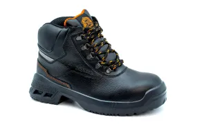 KING'S Black Mid Cut Padded Ankle Collar Safety Shoe Boot | Model : KWD301 (Replace KWD901K)