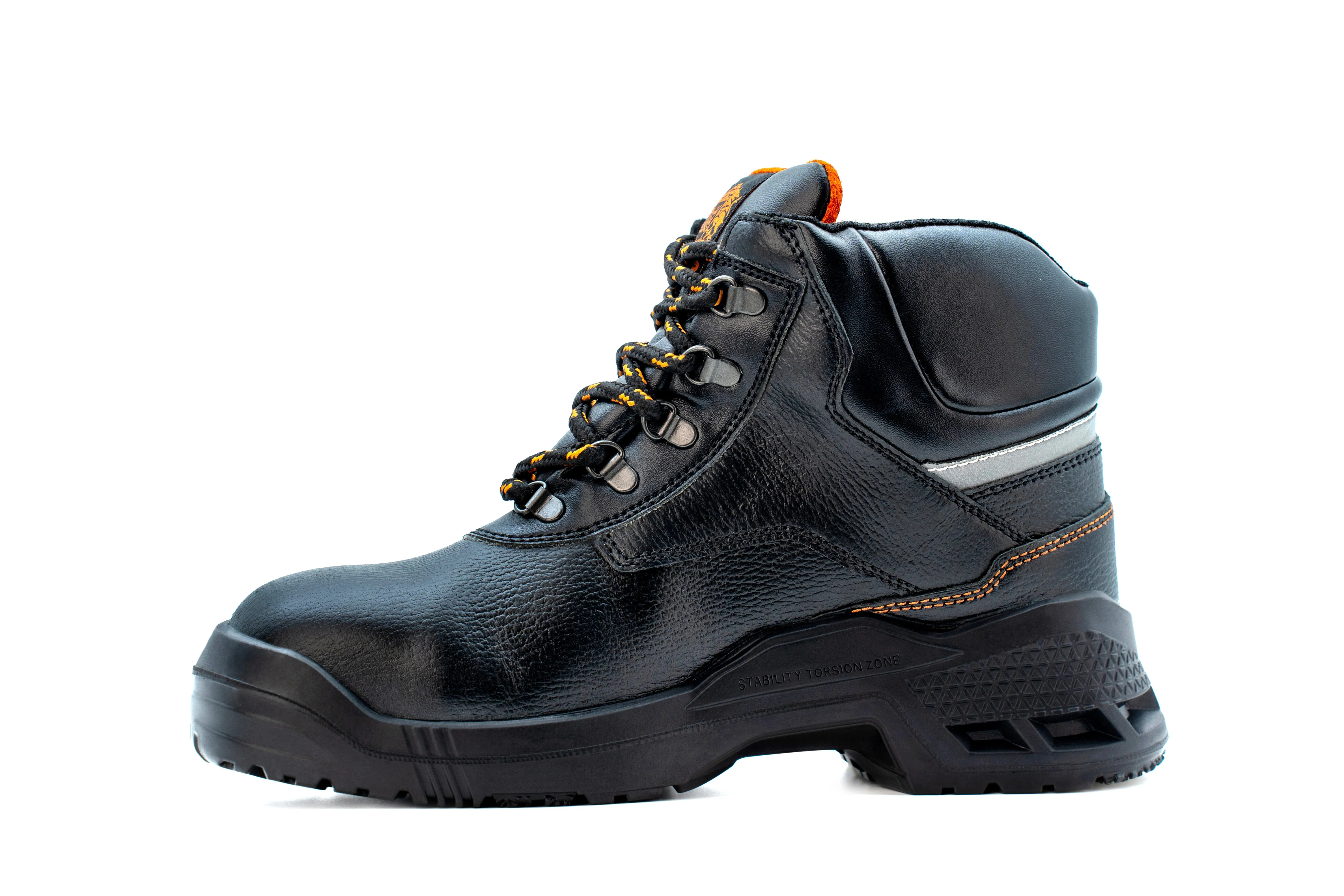 KING'S Black Mid Cut Padded Ankle Collar Safety Shoe Boot | Model : KWD301 (Replace KWD901K)