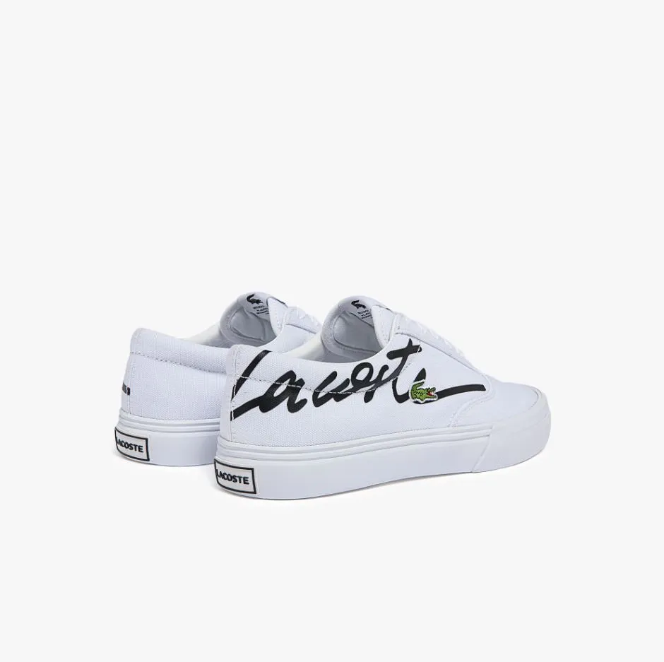 Lacoste Womens Jump Serve Lace Canvas Sneaker