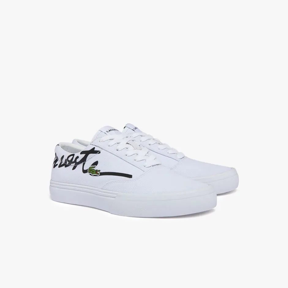 Lacoste Womens Jump Serve Lace Canvas Sneaker