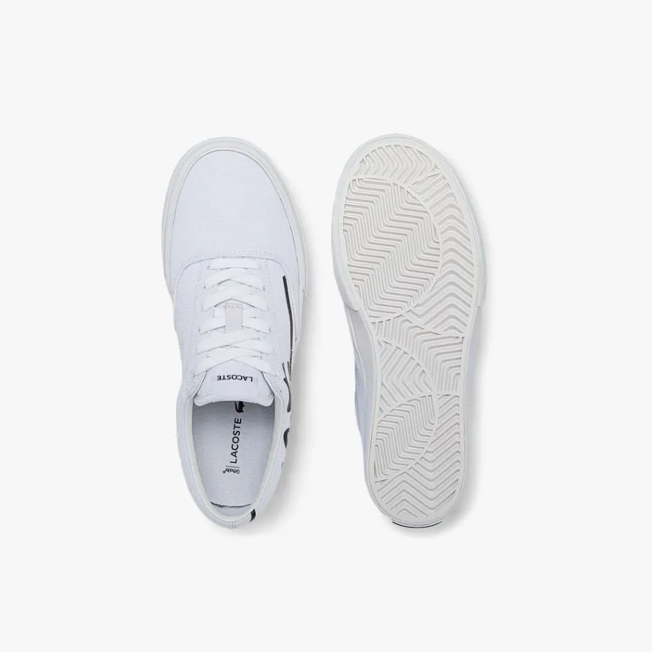 Lacoste Womens Jump Serve Lace Canvas Sneaker