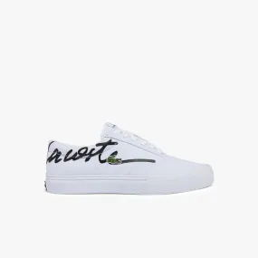 Lacoste Womens Jump Serve Lace Canvas Sneaker