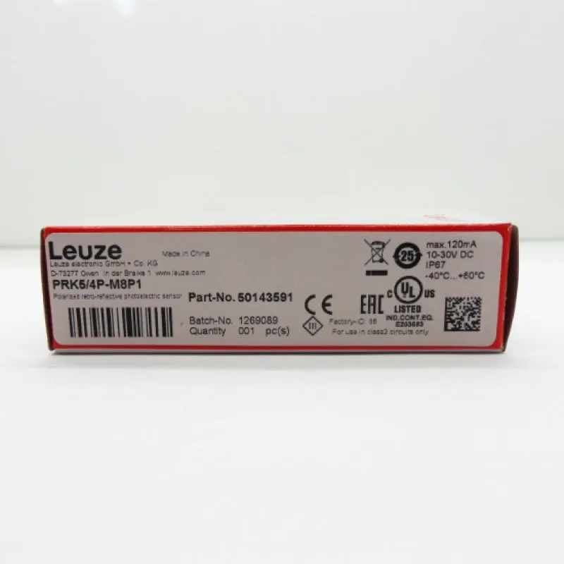 Leuze 5 Series Photoelectric Sensor 50143591 PRK5/4P-M8P1