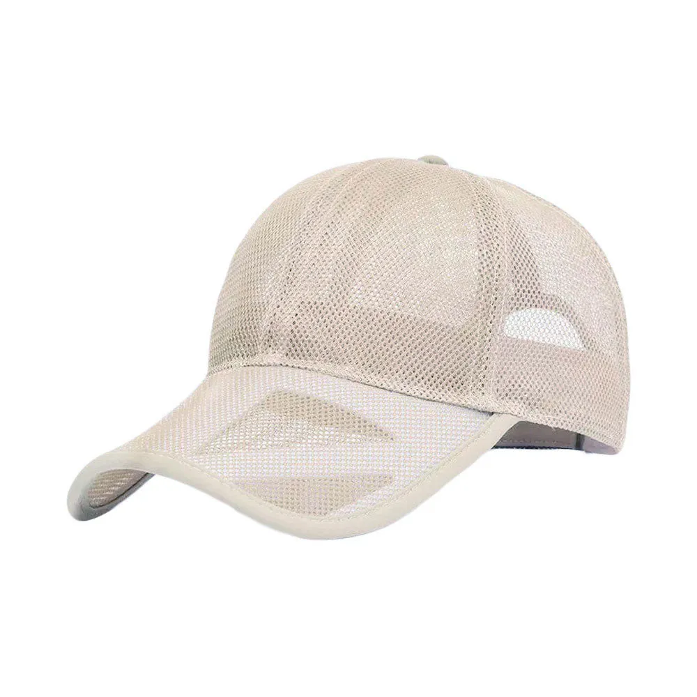 Mesh Baseball Cap Adjustable Unisex Golf Dad Hat Sport Trucker Hat YZM0177