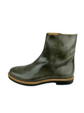 MM6 Maison Martin Margiela Women's Patent Boot Green Size 37 IT (7 US)