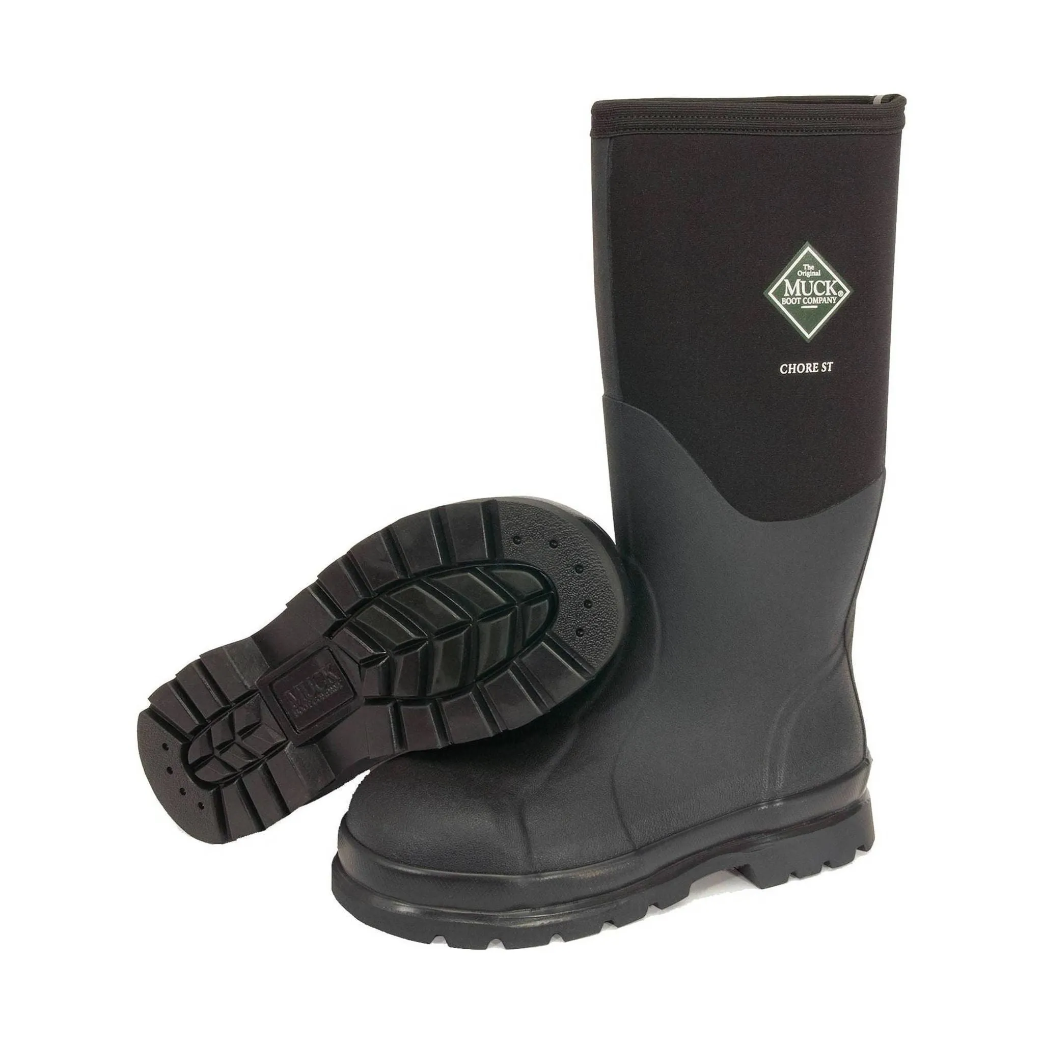 Muck Boot Men's Chore Classic Hi Steel Toe Work Boot - Black