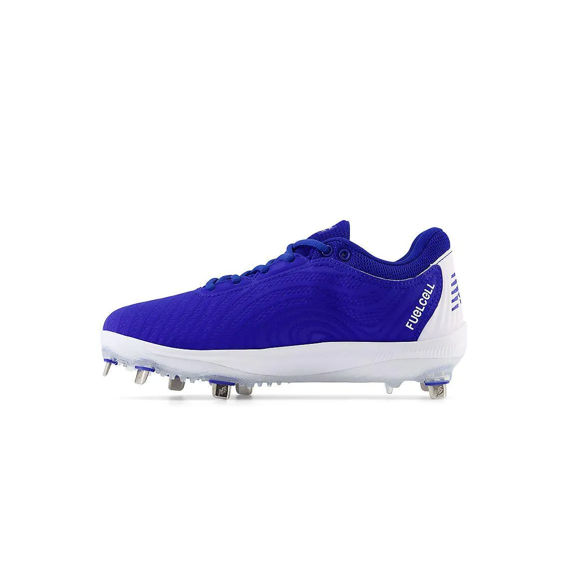 New Balance Women's FuelCell FUSE v4 Metal Fastpitch Softball Cleats - Team Royal / Optic White - SMFUSEB4