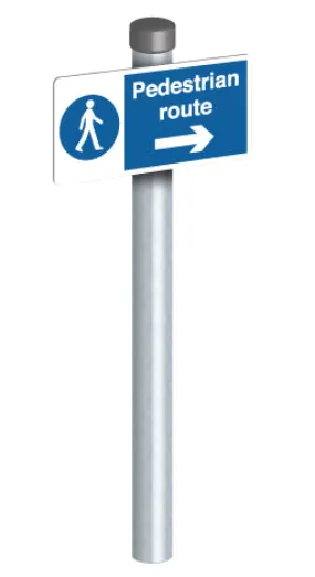 Pedestrian route   G1.5M Post and Fixings