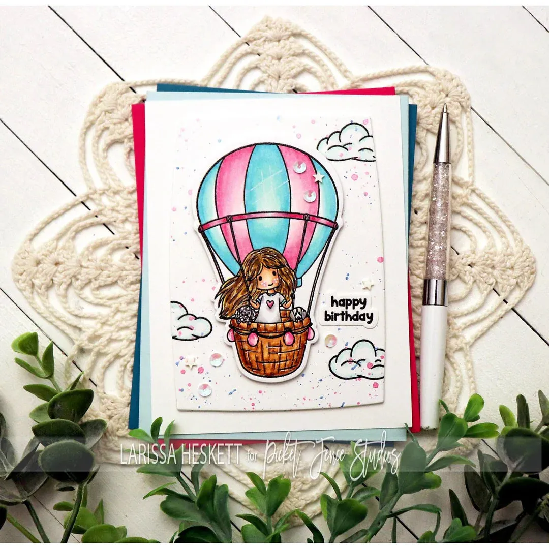 Picket Fence Studios Clear Stamp Set - Freckle Friends: Climbing Calliope