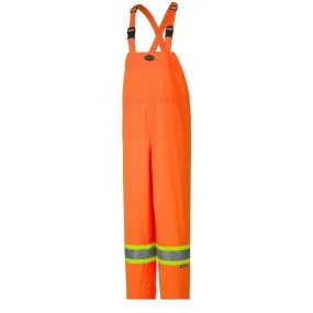 Pioneer 5595 Hi-Viz 150D Lightweight Waterproof Safety Bib Pant - Orange