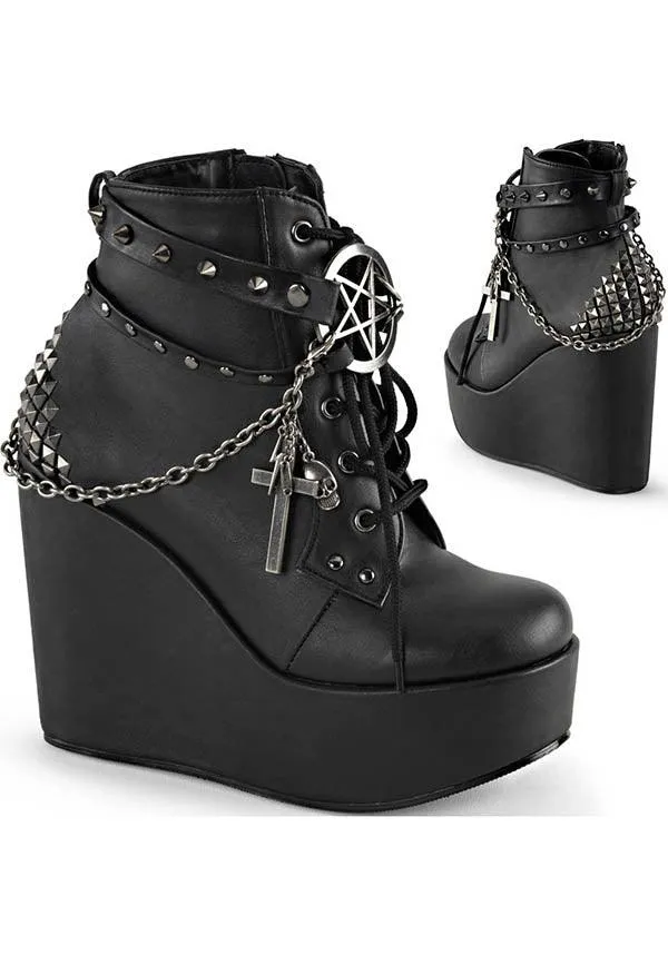 POISON-101 [Black] | PLATFORM BOOTS [PREORDER]