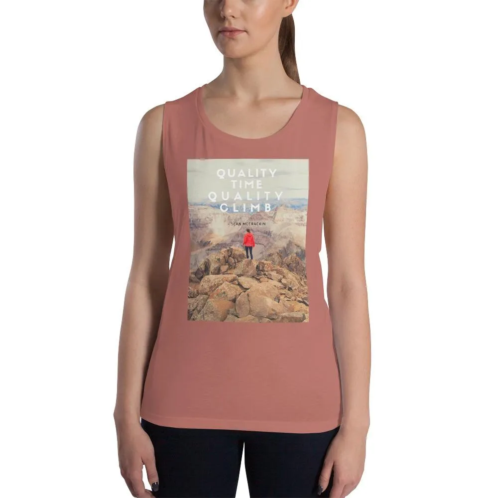 Quality Time Quality Climb LadiesÕ Muscle Tank