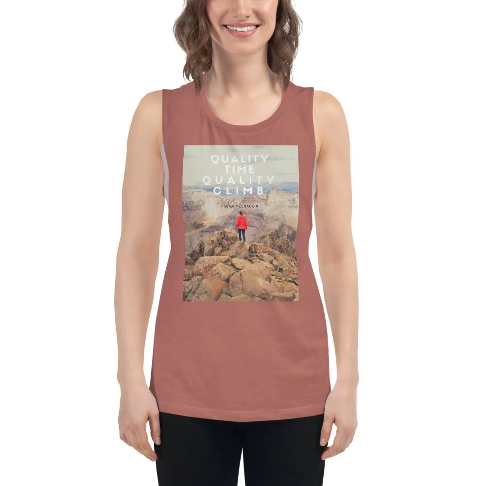 Quality Time Quality Climb LadiesÕ Muscle Tank