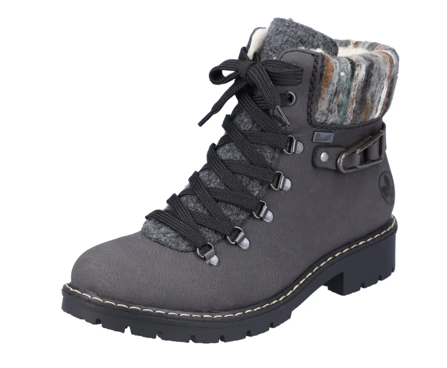 Rieker Y9131-45 Morbido Grey Combination Tex Walking Boots