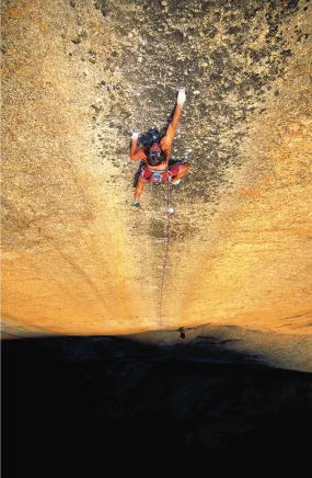 Ron Kauk finding Peace, Medlicott Dome, Tuolumne Meadows, 1995