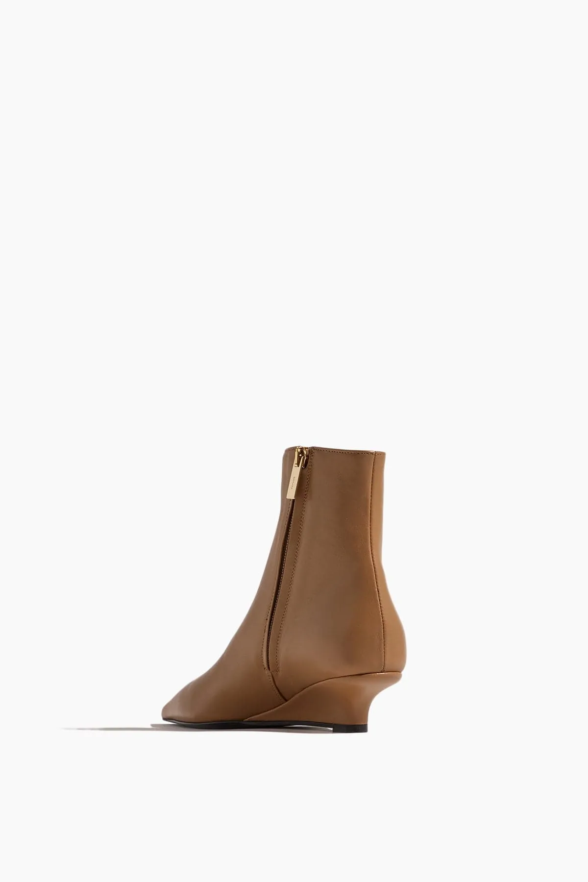 Sharp Suede Ankle Boots in Camel