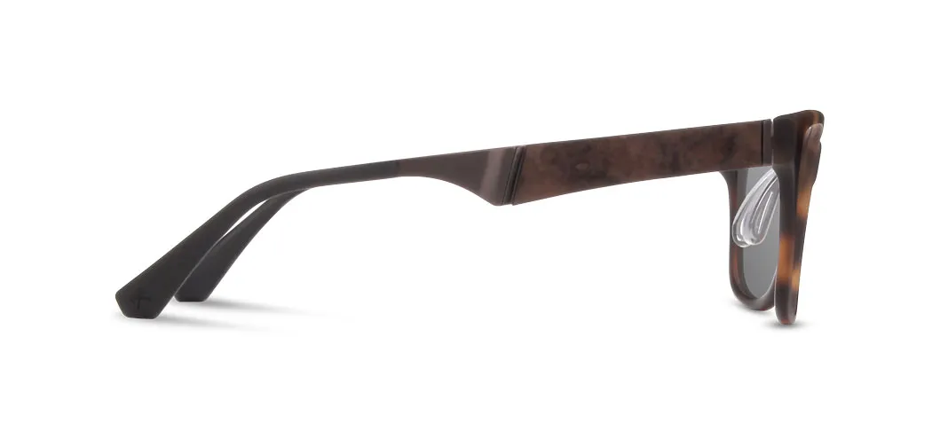 Shwood Canby ACTV Sunglasses - Matte Brindle/Elm - Grey Polarized