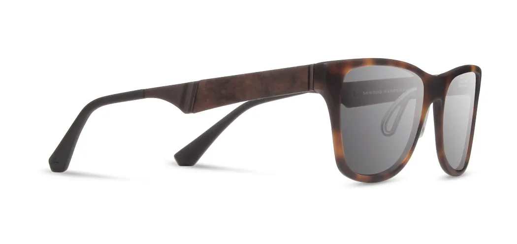 Shwood Canby ACTV Sunglasses - Matte Brindle/Elm - Grey Polarized