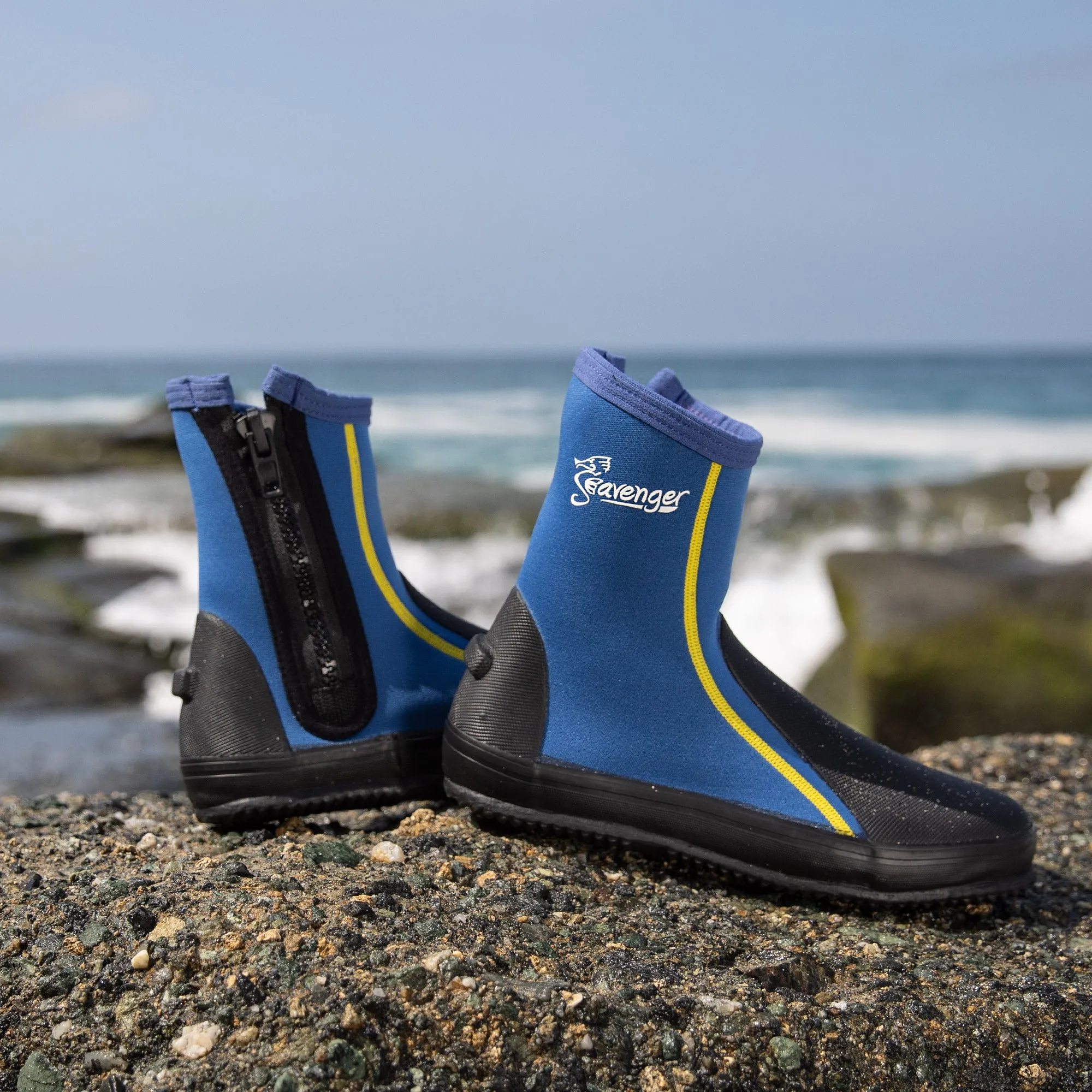 Tall Tortuga Dive Boots - Blue