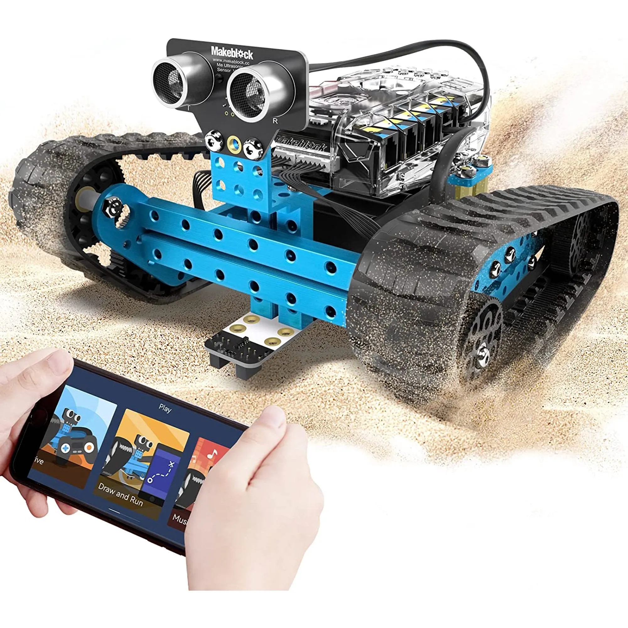 Terra 3-in-1 Robot Building Kit, Metal Building Toys App Remote Control Robot Toys, Educational Advanced STEM Projects Support Scratch & Arduino C Programming Robot for Kids Ages 10 