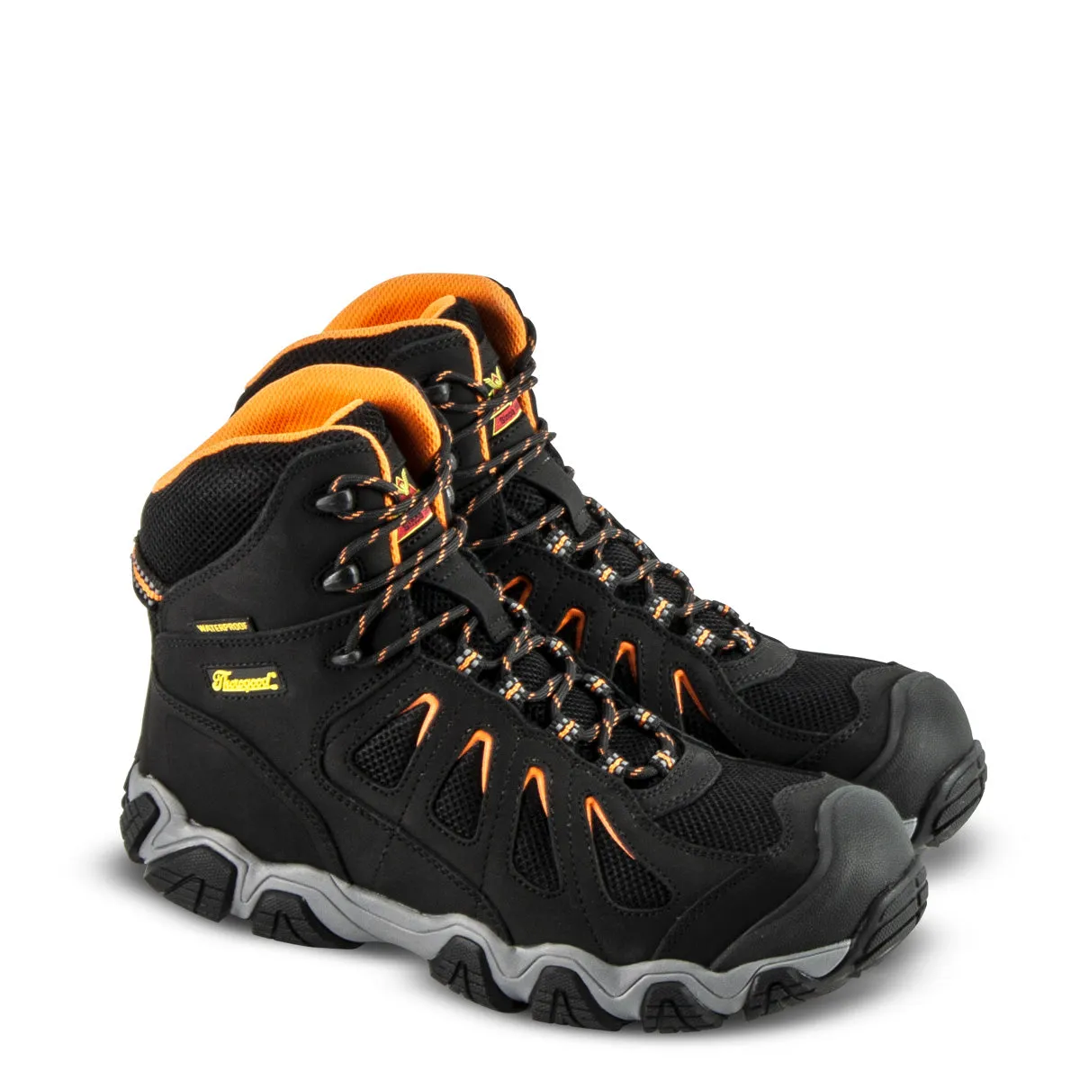 Thorogood CROSSTREX SERIES – WATERPROOF – 6″ BLACK SAFETY TOE HIKER