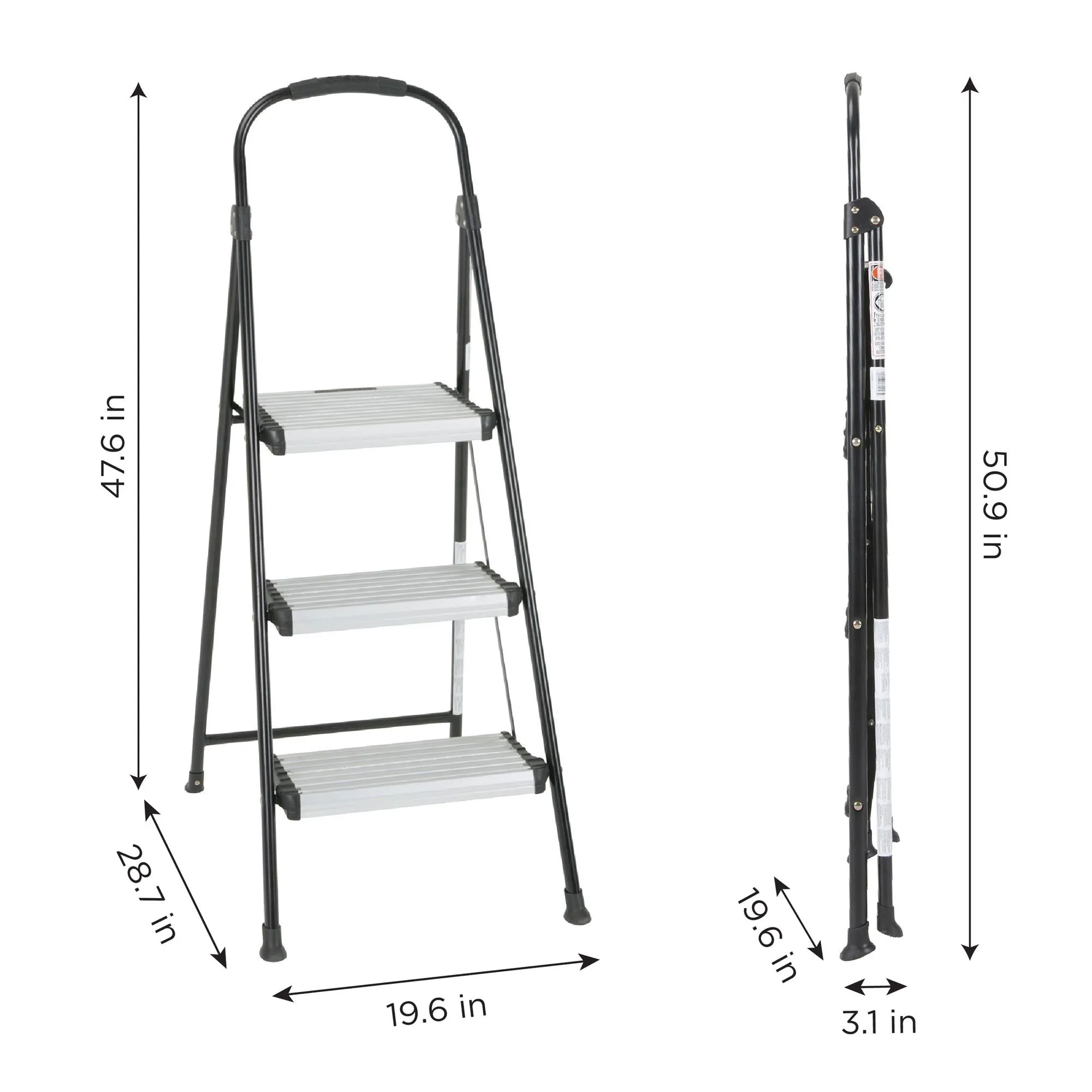 Three Step Folding Step Stool