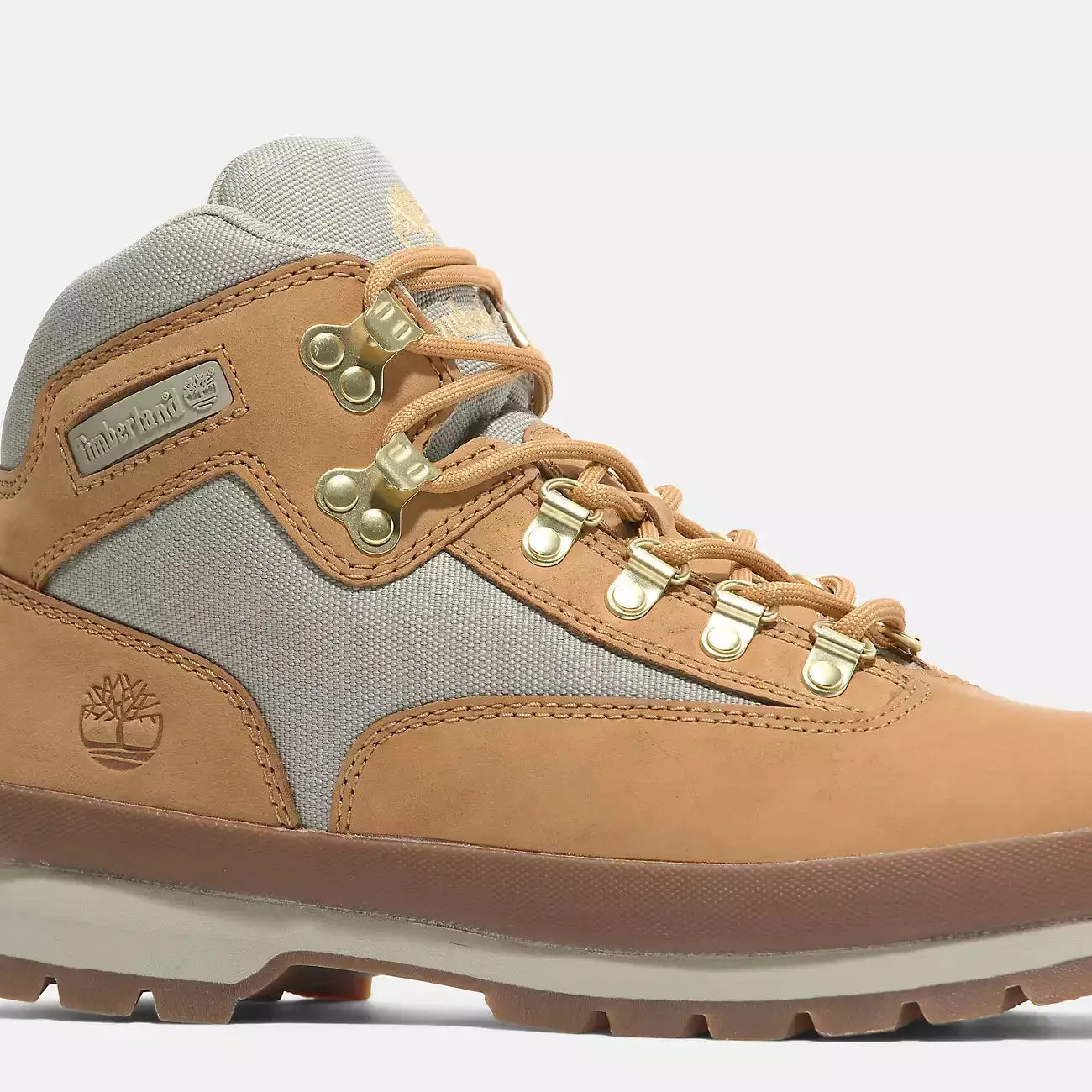 Timberland Men's Euro Hiker Mid Lace-Up Boot Shoes - Wheat Nubuck