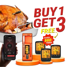 Twin TempSpike Truly Wireless Meat Thermometer Buy 1 Get 3 Free Bluetooth Hygrometer