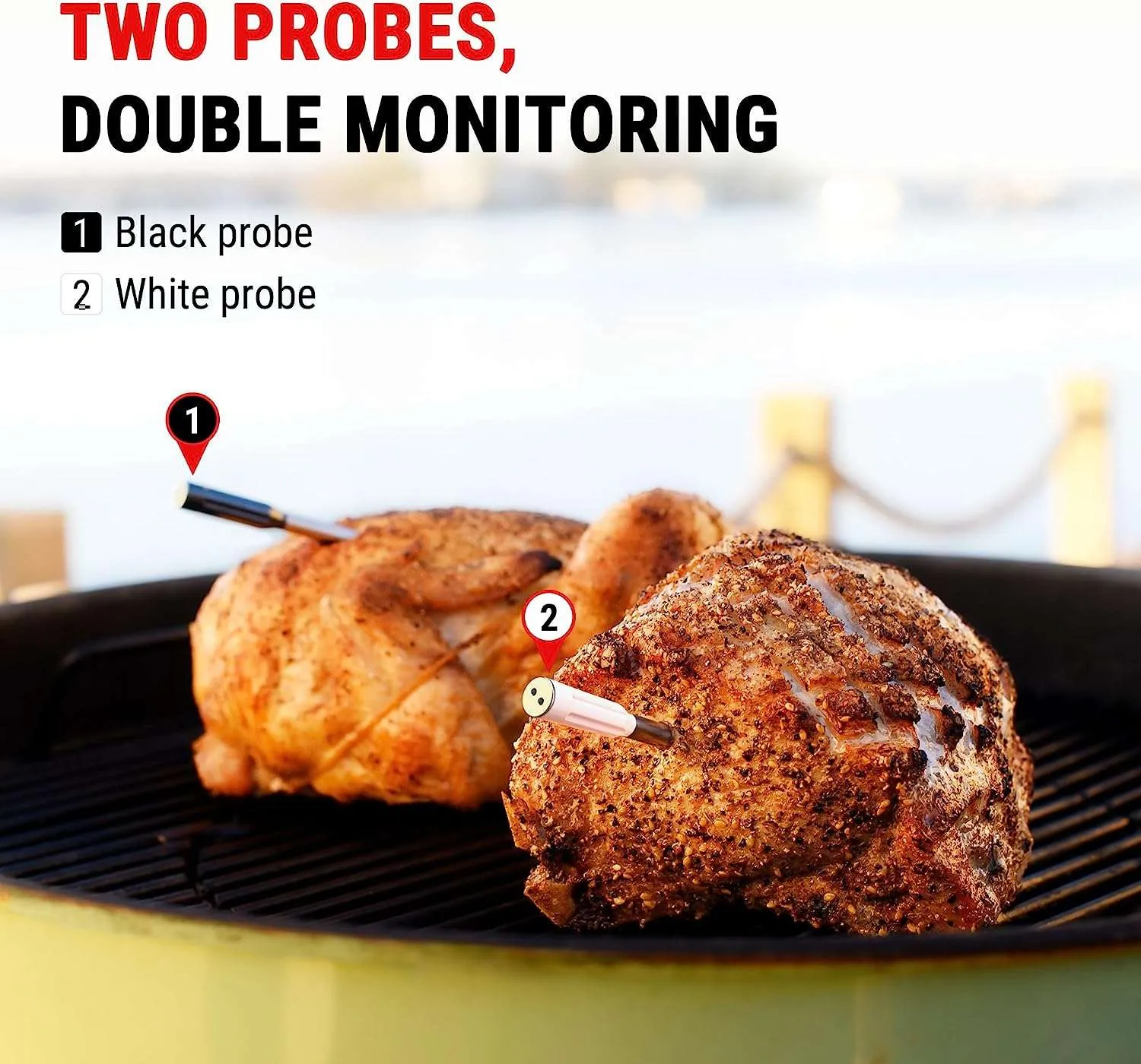 Twin TempSpike Truly Wireless Meat Thermometer Buy 1 Get 3 Free Bluetooth Hygrometer