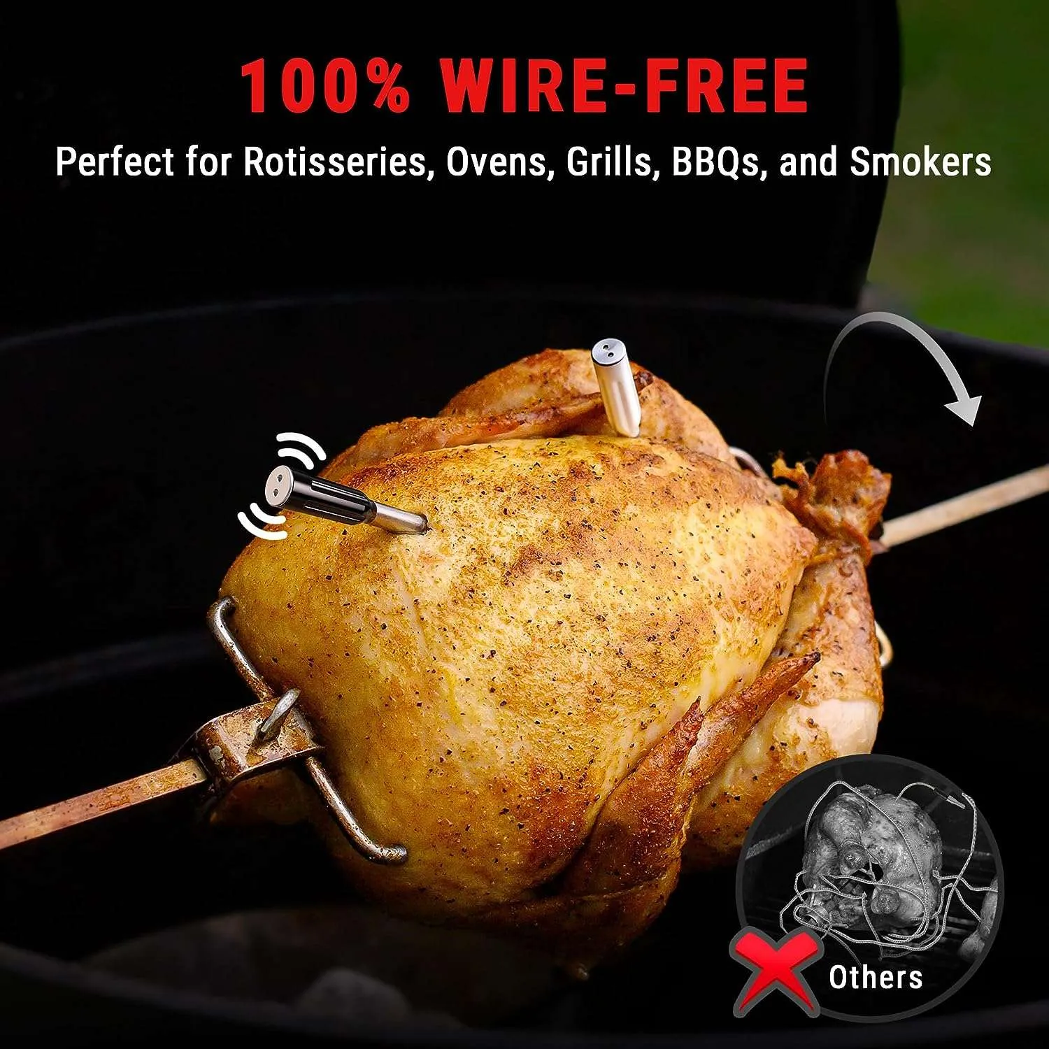 Twin TempSpike Truly Wireless Meat Thermometer Buy 1 Get 3 Free Bluetooth Hygrometer