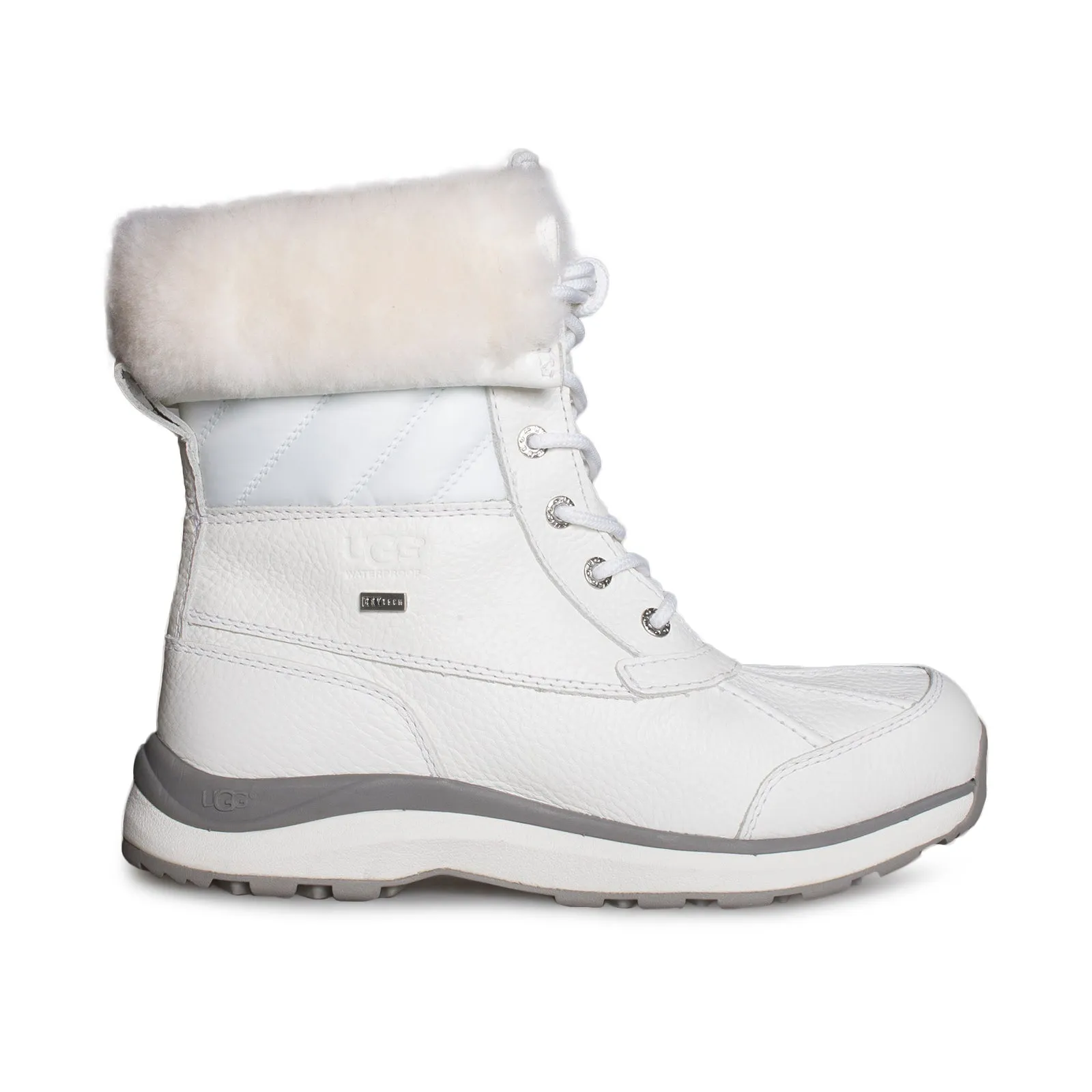 UGG Adirondack III Quilt White Boots - Women's