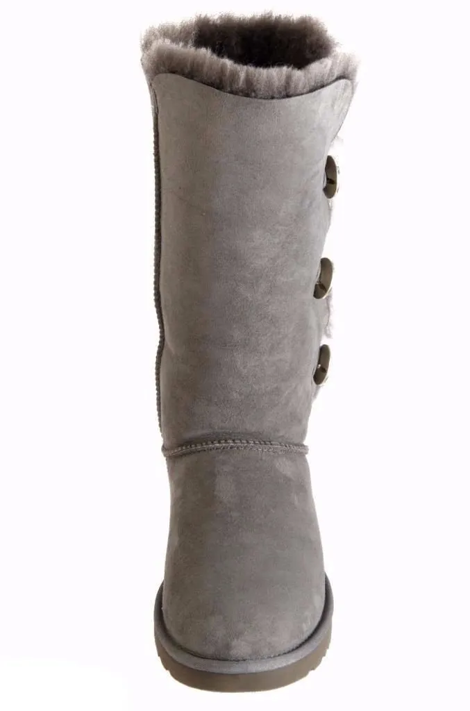 UGG Bailey Button Bling Triplet Charcoal Boots