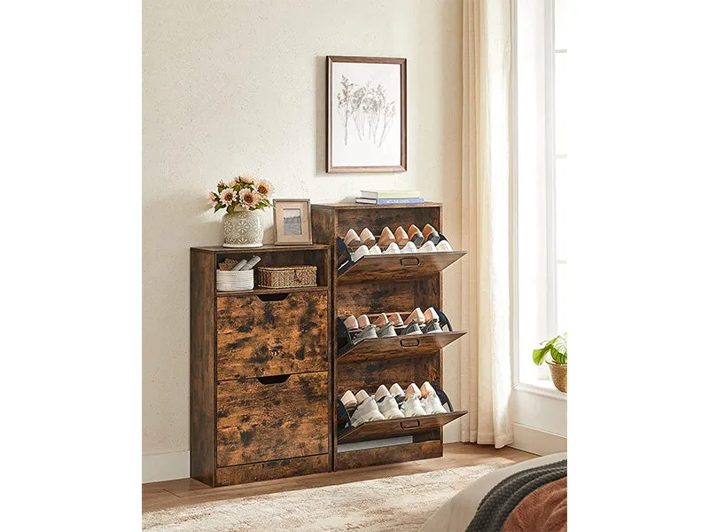 VASAGLE Shoe Cabinet Shoe Storage Organizer