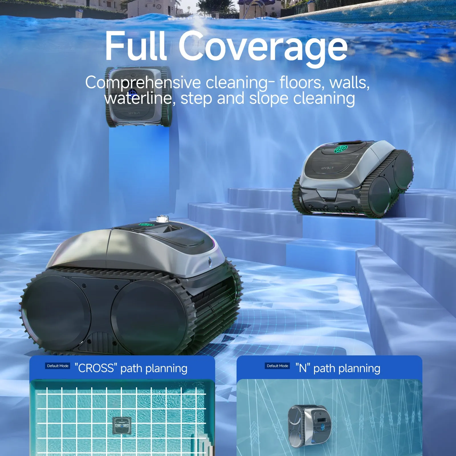 WYBOT C1 Cordless Robotic Pool Cleaner