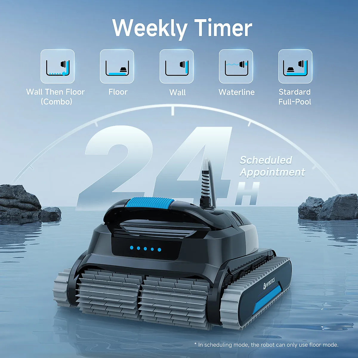 WYBOT L1 High-end Corded Robotic Pool Cleaner with APP Control