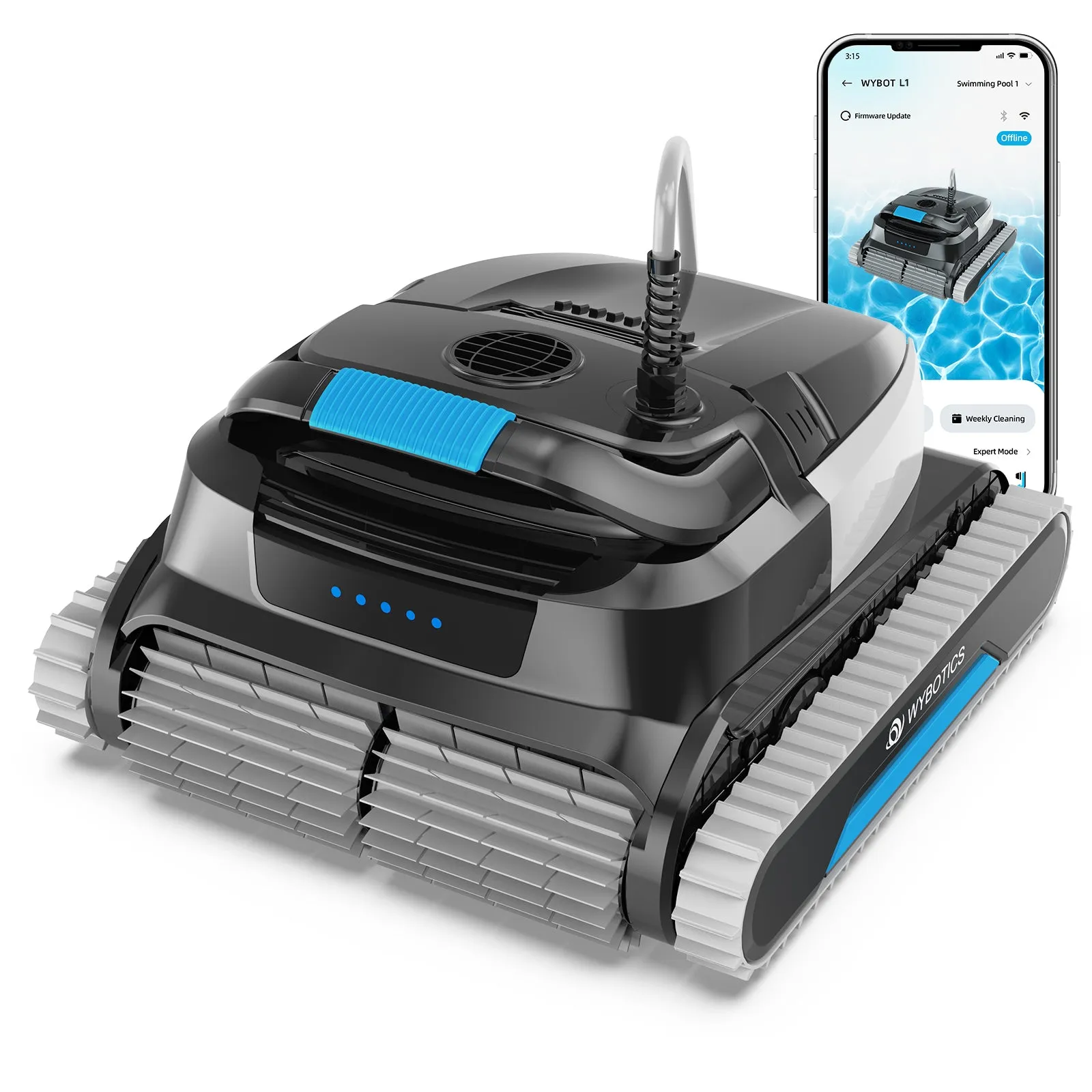 WYBOT L1 High-end Corded Robotic Pool Cleaner with APP Control