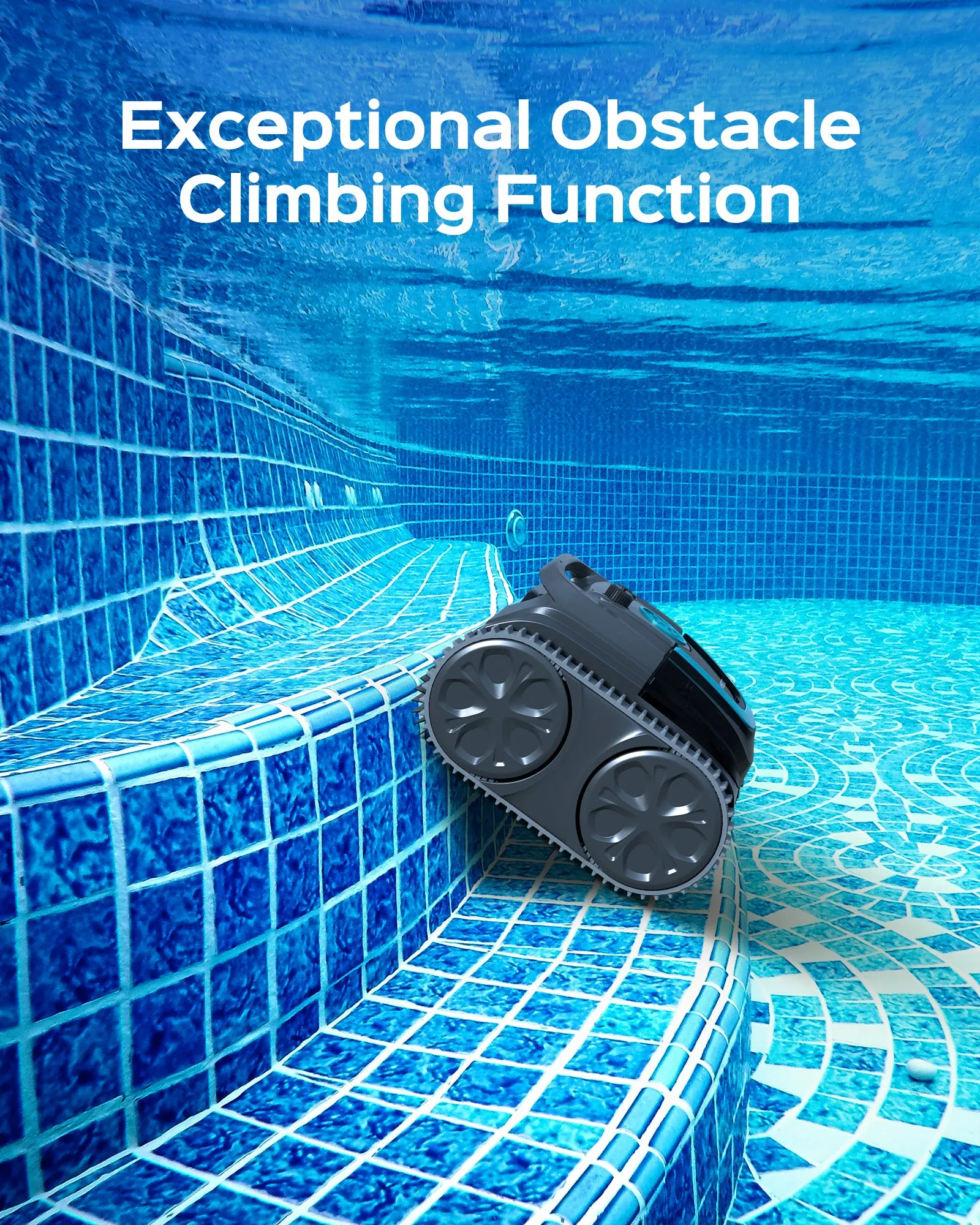 WYBOT S1 High-end Cordless Robotic Pool Cleaner with APP Mode, Wall-climbing